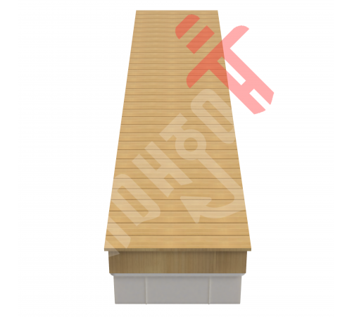 Береговая сходня 6×1 м на гладком модуле