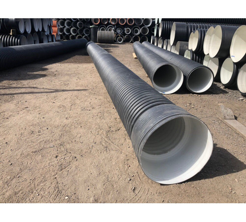 Гофрированная труба SN6 250/218 6м с раструбом