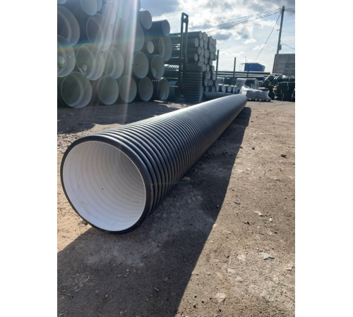 Гофрированная труба SN6 400/348 6м с раструбом