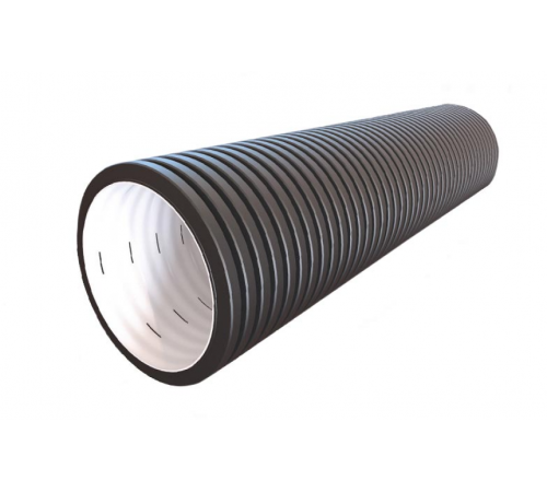 Труба гофрированная SN6 с перфорацией 400/348 6м